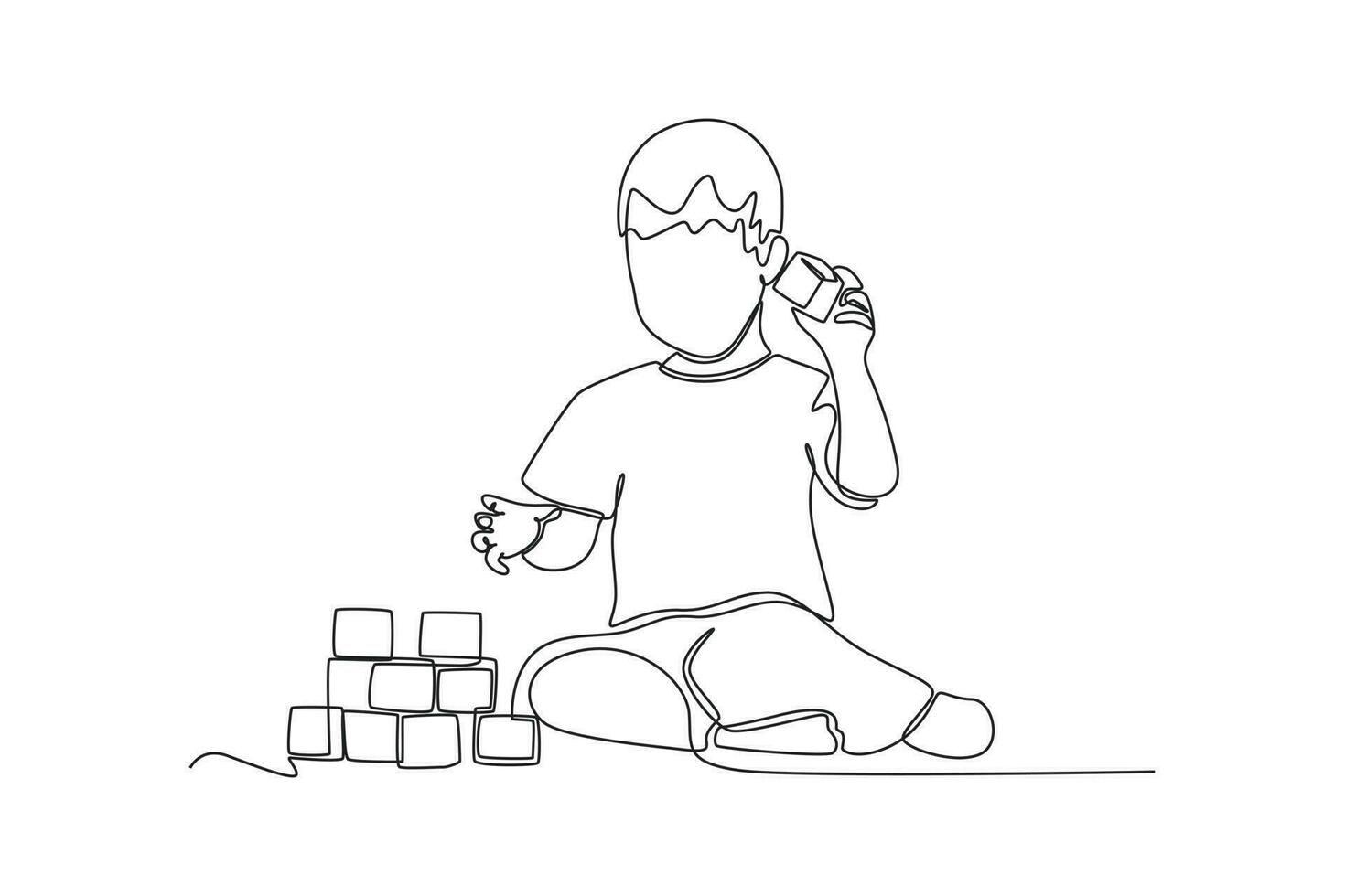 Happy toddler kids playing